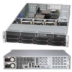 2HE Supermicro Gehäuse SuperChassis 2U CSE-825TQC-R1K03WB