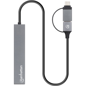 MANHATTAN Kombo-Hub 4Port USB 3.0 Typ-C/Typ-A 4xUSB-A Buchse