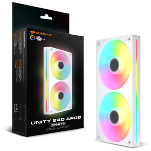 240mm COUGAR Forward-Lüfter Unity240-FB,240 ARGB PWM, weiß