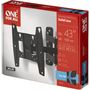 One for all TV Wandhalterung Drehbar (schwarz)