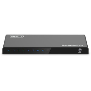 DIGITUS HDMI Switch, 5x1 4K/60Hz HDCP 2.3