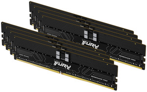 KF572RH38RBK8-128, 128GB 7200MT/s DDR5 ECC Reg CL38 DIMM (Kit of 8) FURY Renegade Pro Black