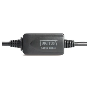 DIGITUS USB 2.0 Verlängerungskabel Aktiv Typ A -A 10m schwar