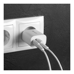 LINDY USB Typ A & C Charger 20W, weiß
