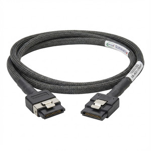 Supermicro MCIO x8 to SlimSAS x8,70CM,32AWG,85Ohm,RoHS