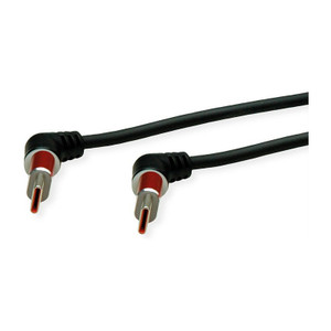 ROLINE USB 2.0 Kabel Typ-C - Typ-C ST/ST 360 Rotation schwarz / rot 1m