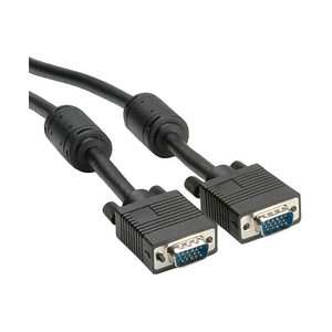 ROLINE Monitor-Kabel mit Ferritkern + DDC HD15 ST-ST 15m