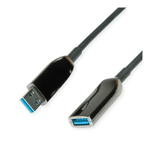 ROLINE USB3.2 GEN1 AKT.AOC-KABEL ST/BU
