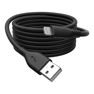 DIGITUS USB 2.0 Kabel Typ A-Lightning Silikon 2m MFI schwarz