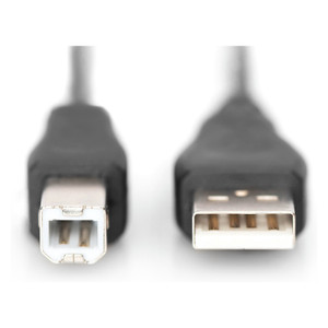 DIGITUS USB 2.0 Anschlusskabel Typ A -B St/St 1.0m, sw