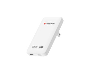 30281, Slim GaN Wall Charger 65W US/EU/UK - White
