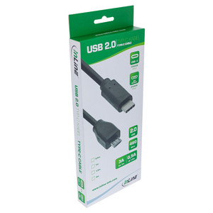 INLINE USB 2.0 Kabel Typ C Stecker an Micro-B Stecker schwarz 2m