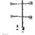 Tischhalterung, voll beweglich, für 4 Bildschirme 13-32" 8kG FPMA-D550D4BLACK Neomounts