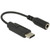 USB C  Adapter Klinkenbuchse 14 cm schwarz für Handys Delock