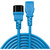 LINDY IEC-Netzverlängerung C14 - C13 blau 1m