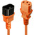 LINDY IEC-Netzverlängerung C14 - C13 orange 1m