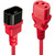 LINDY IEC-Netzverlängerung C14 - C13 rot 2m