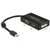 DELOCK Adapterkabel mini DisplayPort Stecker  1 x VGA + 1 x HDMI + 1 x DVI 24+1 schwarz