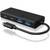 USB HUB 5Port ICY BOX 2xUSB3.0 2xUSB-C 1xUSB Power Delivery 60W SuperSpeed passiv Black