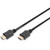 DIGITUS HDMI-Kabel A-A Ethernet St/St 2.0m schwarz gold Polybeutel