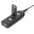 DIGITUS USB-Hub 4-Port 2.0-4xA2.0 integr. Kabel schwarz