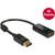 DELOCK Adapterkabel DisplayPort 1.2 Stecker  HDMI Buchse schwarz 4K Passiv
