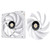 140mm Thermaltake TOUGHFAN EX14 Pro PC Cooling Fan White - Swappable Edition 3 Pack