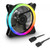 120mm Sharkoon SHARK Blades PWM RGB Fan (schwarz, 120 mm)