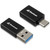 Sharkoon USB 3.2 Gen 1 Adapter OfficePal. USB-A  USB-C / USB-C  USB-A (schwarz. 2er Set)