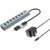 CONCEPTRONIC 7-Port Hub USB-A3.0/-C Adap.-7xA3.0 m.Netz. gr