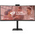 AOC CU34E4CV - 34 Zoll WQHD Curved, (3440x1440, 120 Hz, 2x HDMI 2.0, DP 1.4, DP, USB-C (90 W Power Delivery), RJ45, USB Hub) sch