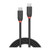 LINDY USB 3.1 Kabel Typ C/C 3A Black Line M/M 0.5m