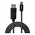 LINDY Mini-DisplayPort an Displayport Kabel schwarz 3m