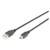 DIGITUS USB 2.0 Anschlusskabel Typ A -mini B St/St 1.8m, sw