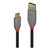 LINDY USB 3.1 Kabel Typ A/C 5A PD Anthra Line M/M 1m