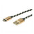 ROLINE GOLD USB 2.0 Kabel Typ A ST - Micro B ST reversibel 0,8m