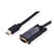 ROLINE Kabel Mini DisplayPort-VGA Mini DP ST - VGA ST schwarz 2m