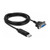 DELOCK USB 2.0 zu Seriell RS-232 Adapter mit Steckergehäuse