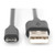 DIGITUS USB 2.0 Anschlusskabel Typ A -mikro B St/St 1,8m, sw