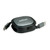 ROLINE USB 2.0 Aufrollbares Kabel C-C ST/ST schwarz 1.2m