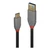 LINDY USB 3.2 Typ A an C Kabel, 5A PD, Anthra Line 3m