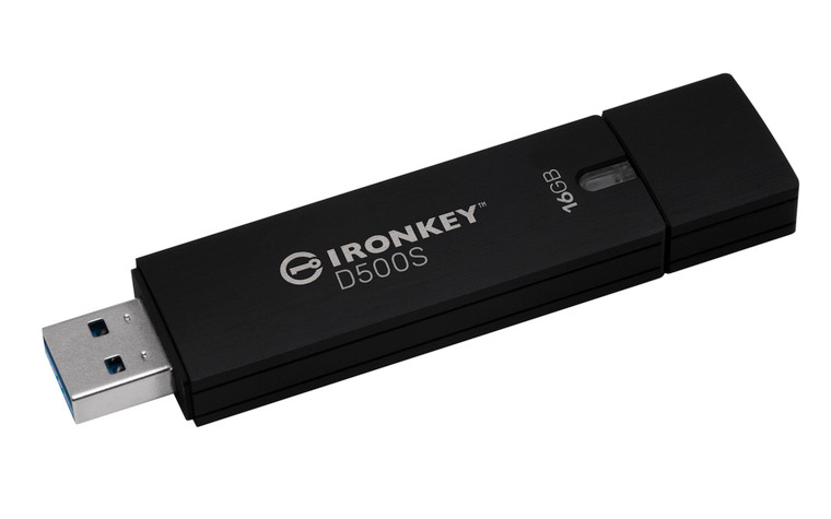 IKD500S/16GB, 16GB IronKey D500S FIPS 140-3 Lvl 3 (Pending) AES-256