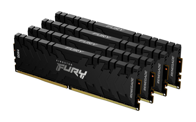 KF436C18RB2K4/128, 128GB 3600MHz DDR4 CL18 DIMM (Kit of 4) FURY Renegade Black