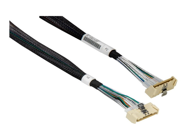 Supermicro MCIO x8 Straight to MCIO x8 Right Angle 39cm Cable