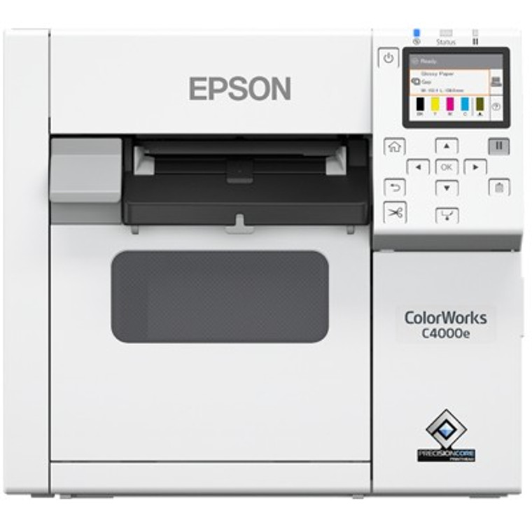 ET Epson CW-C4000e (mk) Desktop-Farbetikettendrucker mit mattschwarzer Tinte