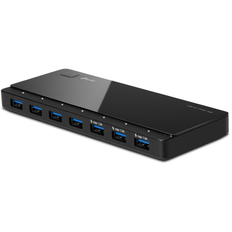 USB3,0 HUB 7Port TP-Link UH700 SuperSpeed 5Gbit/s aktiv mit Netzteil Black