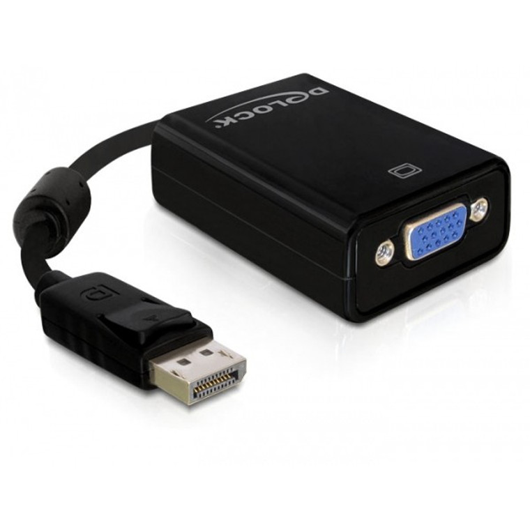 Adapter DisplayPort  VGA (ST-BU) DeLOCK Black