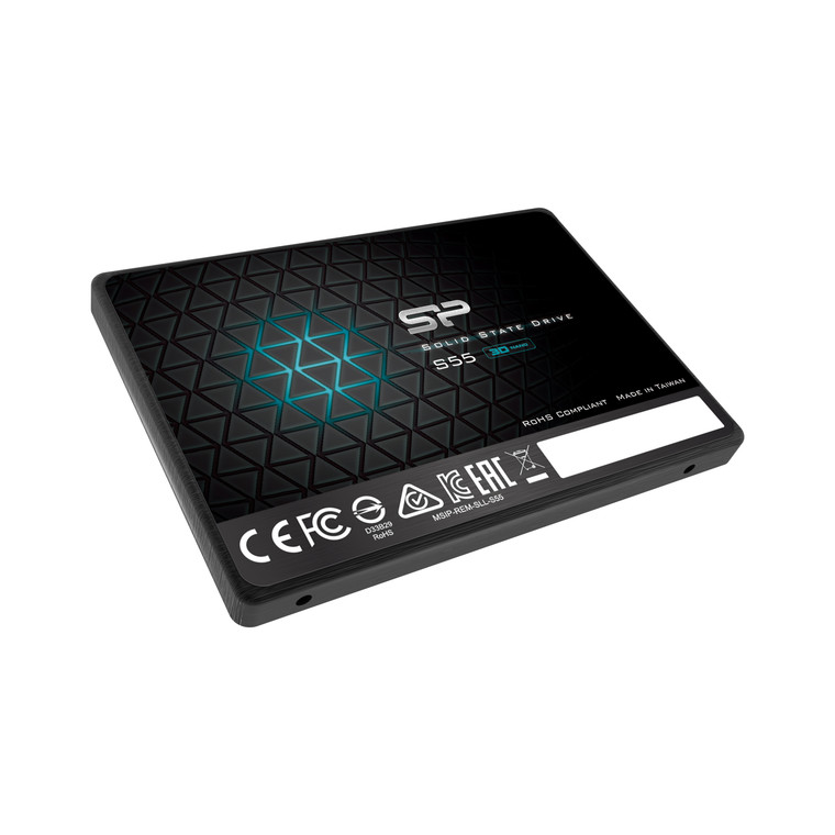 SP480GBSS3S55S25, 480GB Silicon Power Slim S55 2, 5inch SSD - SATAIII, 3D NAND, 7mm - Max 560/530 Mb/s