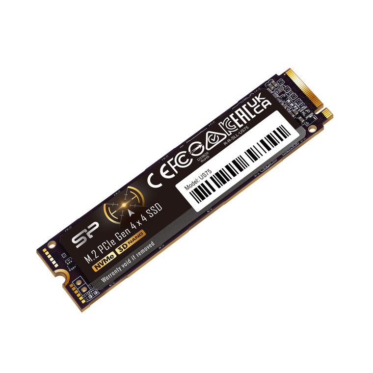 SP04KGBP44US7505, 4TB Silicon Power US75 SSD PCIe Gen4x4 NVMe Max 7000/6000 MB/s