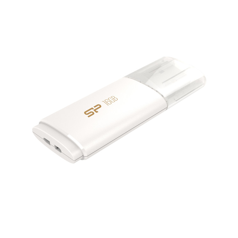 SP016GBUF3B06V1W, 16GB USB 3.2 Gen 1 Blaze B06 White